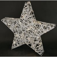 I.GE.A. Dekostern "LED Stern mit Timer 45 cm", (1 St.), Deko Warmweiß Leuchtstern Weihnachtsdeko Weihnachtsstern gold von I.Ge.A.