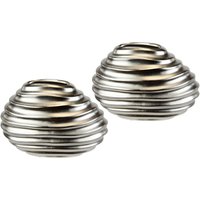 I.GE.A. Dekovase "Keramik-Vase" 2er Set Kleine Vase Weiß Modern Keramik Tisch Küche Büro Pampasgras von I.Ge.A.