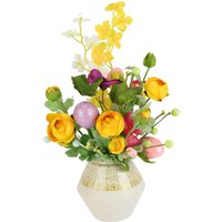 I.GE.A. Kunstblume "Mixed-Arrangement mit Ei", Vase aus Keramik von I.Ge.A.