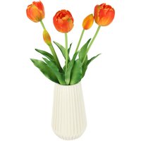 I.GE.A. Kunstblume "Real-Touch-Tulpen", Vase aus Keramik von I.Ge.A.