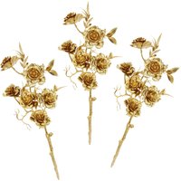 I.GE.A. Kunstblume "Rose", Kunstrose, Rosenzweig, 3er Set I.GE.A. Kunstblume "Rose", Kunstrose, Rosenzweig, 3er Set von I.Ge.A.