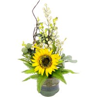 I.GE.A. Kunstblume "Sonnenblume", Im Topf aus Keramik Blumen Arrangement Tischdeko von I.Ge.A.