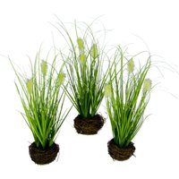I.GE.A. Kunstgras "Künstliches Gras Fuchsschwanz", Im Reisig-Nest, 3er Set von I.Ge.A.