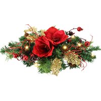 I.GE.A. Kunstpflanze "Tannenleger" Amaryllis Zapfen Beeren künstlich warmweiß Weihnachtsdeko Tisch Advent I.GE.A. Kunstpflanze "Tannenleger" Amaryllis Zapfen Beeren künstlich warmweiß Weihnachtsdeko Tisch Advent von I.Ge.A.