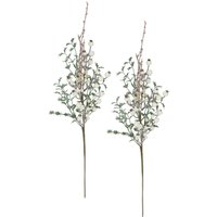 I.GE.A. Kunstzweig "Künstlicher Ilexzweig mit Beeren", 2er Set Dekozweig Zweig Deko für Girlande Kranz Weihnachtsdeko von I.Ge.A.