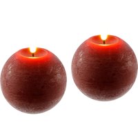 I.GE.A. LED-Kerze "LED Echtwachskerze 2er Set", Mit Timer Flackernd Stumpenkerze Adventskerzen Adventskranz I.GE.A. LED-Kerze "LED Echtwachskerze 2er Set", Mit Timer Flackernd Stumpenkerze Adventskerzen Adventskranz von I.Ge.A.