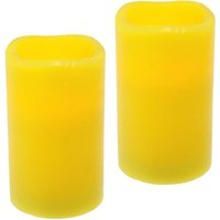 I.GE.A. LED-Kerze "LED-Kerzen Flackernd Warmweiß 2er Set Stumpenkerze Deko Valentinstag", Romantische Dekoration Creme Echtwachs romantisch I.GE.A. LED-Kerze "LED-Kerzen Flackernd Warmweiß 2er Set Stumpenkerze Deko Valentinstag", Romantische Dekoration Creme Echtwachs romantisch von I.Ge.A.