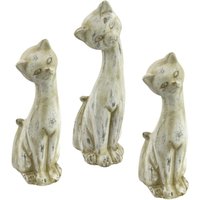 I.GE.A. Tierfigur "Antik-Keramikkatze" (3er Set) von I.Ge.A.
