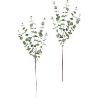 I.GE.A. Winterliche Kunstpflanze "Kunstzweig, Eukalyptuszweig, Weihnachtsdeko,", Kunstblume im 2er Set, Dekozweig von I.Ge.A.