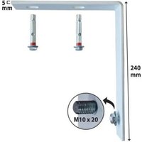 I.n.g.fixations - Console pour chauffe-eau plat sur plafond béton, pose verticale. von I.N.G. FIXATIONS