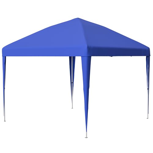 Faltpavillon 3x3m Wasserdicht & Höhenverstellbar – Pop-up Gartenpavillon mit Tragetasche & 4 Sandsäcken, UV-Schutz, Klappbar, ideal für Garten, Terrasse, Party & Event (Blau) von I0I&I0I