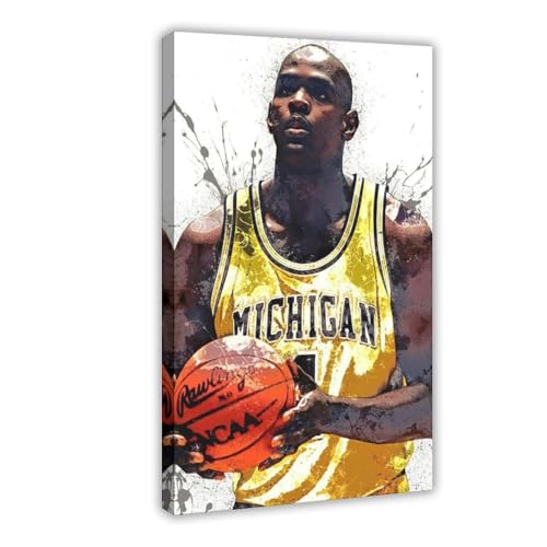 Chris Webber Poster auf Leinwand, Wandkunst, Dekordruck, Bild Gemälde für Wohnzimmer, Schlafzimmer, Dekoration, 30 x 45 cm von IAGHRT