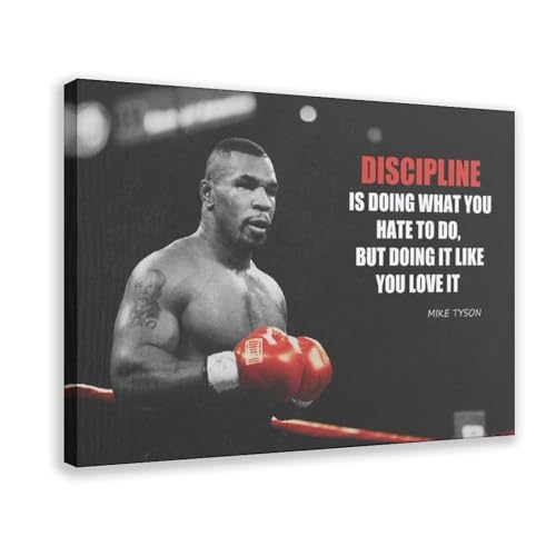 IAGHRT Mike Tyson Box-Poster, 1 Leinwand-Poster, Schlafzimmerdekoration, Landschaft, Büro, Raumdekoration, Geschenk, 40 x 60 cm von IAGHRT