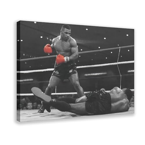 IAGHRT Mike Tyson Box-Poster, Leinwand, Poster, Schlafzimmer, Dekoration, Landschaft, Büro, Raumdekoration, Geschenk, 40 x 60 cm von IAGHRT