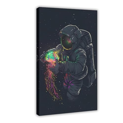 IAGHRT Sci-Fi-Astronauten-Tapete, Leinwand, Poster, Schlafzimmer, Dekoration, Landschaft, Büro, Raumdekoration, Geschenk, 30 x 45 cm IAGHRT Sci-Fi-Astronauten-Tapete, Leinwand, Poster, Schlafzimmer, Dekoration, Landschaft, Büro, Raumdekoration, Geschenk, 30 x 45 cm von IAGHRT