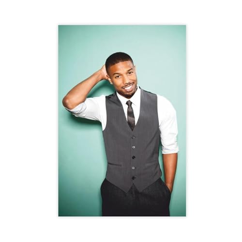 Michael B. Jordan Poster, Leinwand-Poster, Wandkunst, Dekordruck, Bild Gemälde für Wohnzimmer, Schlafzimmer, Dekoration, 60 x 90 cm Michael B. Jordan Poster, Leinwand-Poster, Wandkunst, Dekordruck, Bild Gemälde für Wohnzimmer, Schlafzimmer, Dekoration, 60 x 90 cm von IAGHRT