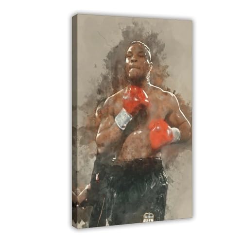 Mike Tyson Poster (1) Leinwand-Poster, Wandkunst, Dekordruck, Bild Gemälde für Wohnzimmer, Schlafzimmer, Dekoration, 40 x 60 cm von IAGHRT