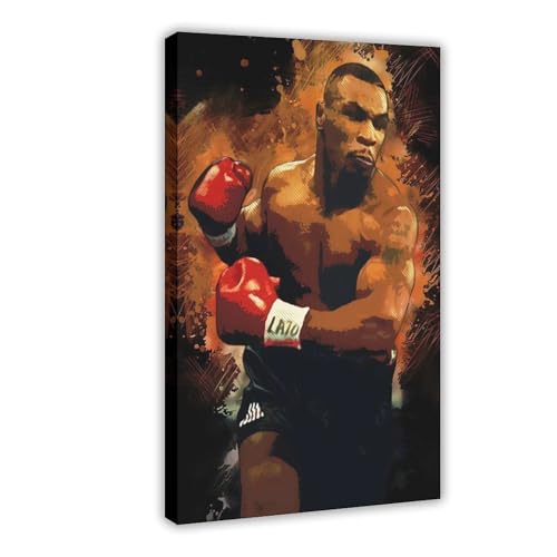 Mike Tyson Poster (10) Leinwand-Poster, Wandkunst, Dekordruck, Bild Gemälde für Wohnzimmer, Schlafzimmer, Dekoration, 40 x 60 cm von IAGHRT