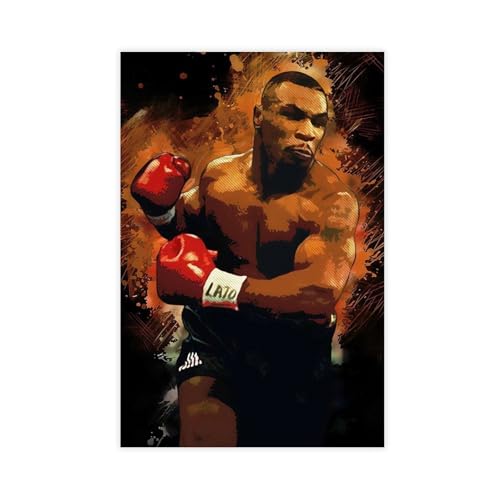 Mike Tyson Poster (10) Leinwand-Poster, Wandkunst, Dekordruck, Bild Gemälde für Wohnzimmer, Schlafzimmer, Dekoration, 60 x 90 cm von IAGHRT