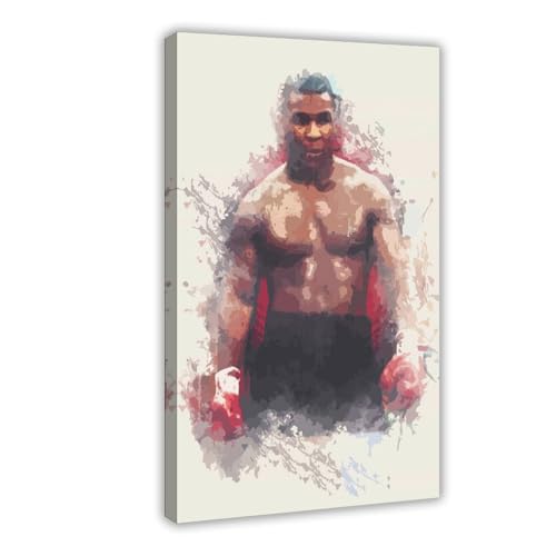 Mike Tyson Poster (9) Leinwand-Poster, Wandkunst, Dekordruck, Bild Gemälde für Wohnzimmer, Schlafzimmer, Dekoration, 40 x 60 cm von IAGHRT