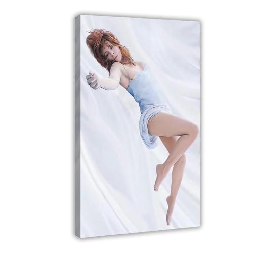 Mylene Farmer-Poster (6) Leinwand-Poster, Wandkunst, Dekordruck, Bild Gemälde für Wohnzimmer, Schlafzimmer, Dekoration, 40 x 60 cm von IAGHRT