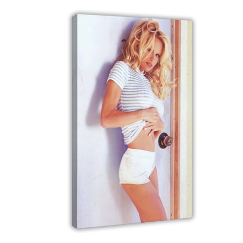 Pamela Anderson Poster (2) Leinwand-Poster, Wandkunst, Dekordruck, Bild Gemälde für Wohnzimmer, Schlafzimmer, Dekoration, 40 x 60 cm von IAGHRT