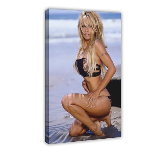 Pamela Anderson Poster (4) Leinwand-Poster, Wandkunst, Dekordruck, Bild Gemälde für Wohnzimmer, Schlafzimmer, Dekoration, 40 x 60 cm von IAGHRT
