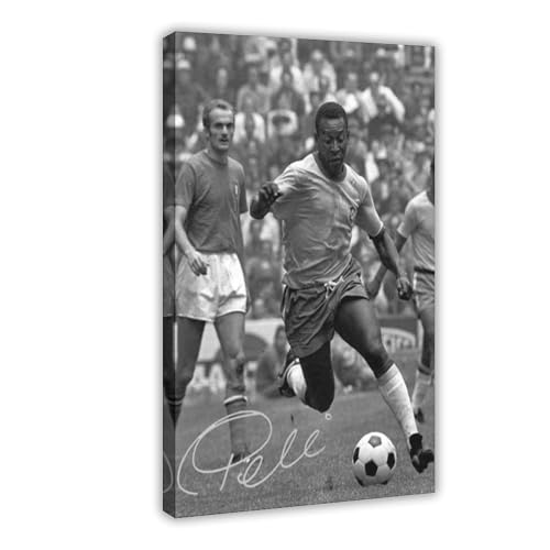Pele Autogramm-Poster, 1 Leinwand-Poster, Wandkunst, Dekordruck, Bild Gemälde für Wohnzimmer, Schlafzimmer, Dekoration, 40 x 60 cm Pele Autogramm-Poster, 1 Leinwand-Poster, Wandkunst, Dekordruck, Bild Gemälde für Wohnzimmer, Schlafzimmer, Dekoration, 40 x 60 cm von IAGHRT