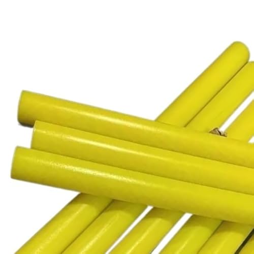 1 Stück 80A PU-Rundstab – Polyurethanstäbe for Maschinenteile, 25/50 cm Länge, 16–80 mm Durchmesser, gelb(D 20mmxL 50cm) von IAGWNNWY