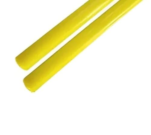 1 Stück hochelastischer gelber PU-Stab – 25/50 cm, 16–80 mm Durchmesser, Stoßdämpfung und Haltbarkeit(D 20mmxL 25cm) von IAGWNNWY