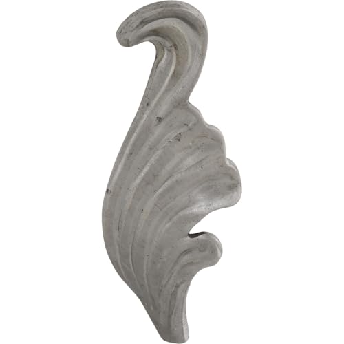 IAM DESIGN Geländerstab Spitze Blatt rechts 40x110x3mm - Stabspitze für Treppengeländer, Schmiedeeisen von IAM DESIGN