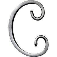 Iam Design - Geländerstab Element C-Schnecke 70x105mm - Stabspitze für Treppengeländer, Schmiedeeisen von IAM DESIGN