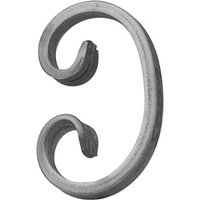 Iam Design - Geländerstab Element C-Schnecke 70x110mm - Stabspitze für Treppengeländer, Schmiedeeisen Iam Design - Geländerstab Element C-Schnecke 70x110mm - Stabspitze für Treppengeländer, Schmiedeeisen von IAM DESIGN