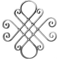 Iam Design - Zierelement 400x410mm aus geschmiedetem Eisen passend zu Schmiedeeisen Treppengeländer von IAM DESIGN