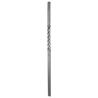 Iam Design - Zierstab 1200mm 30x30mm zum Anschweißen, Stahlstange passend zu Handlauf Treppengeländer, SchmiedeStahl mittig gedreht von IAM DESIGN