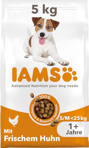 IAMS Hundefutter trocken mit Huhn - Trockenfutter für erwachsene Hunde ab 1 Jahr, geeignet für kleine & mittelgroße Hunde, 5 kg IAMS Hundefutter trocken mit Huhn - Trockenfutter für erwachsene Hunde ab 1 Jahr, geeignet für kleine & mittelgroße Hunde, 5 kg von IAMS