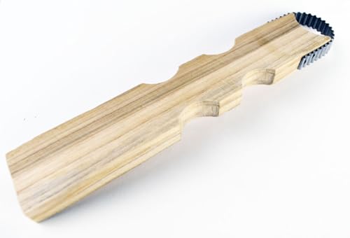 Mittelgroße Kokosnuss-Reibe mit Holzgriff – robuste, scharfe Edelstahlklinge und Mehrzweck-Raspel für einfache Verwendung, effizientes Zerkleinerungswerkzeug von IAMSIAMZ