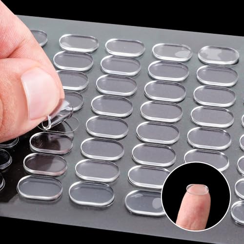 IANFAN 320 Stück Doppelseitige Klebepunkte, 13x8mm Transparente Klebepads Keine Runde Aufkleber Abnehmbar Selbstklebende Klebepunkte Punktaufkleber für Heim Büro Festival Ballon Dekoration von IANFAN