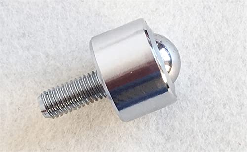 2 Stück Universal Lenkrollen KSM15-FL mit Universal-Kugellager, M8 Schraubzylinder 360 Grad von IANHUASH