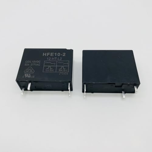 2Pcs Relais HFE10-2-12-HT-L2 HFE10-2-24-HT-L2 HFE10-2-12-HT-L1 12VDV Doppel Spule Mit Manuelle Schalter 50A(HFE10-2-12-HT-L2) von IANHUASH