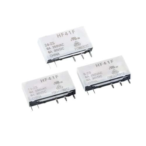 5 Stücke HF41F-005-HS HF41F-012-ZS 5PIN 6A HF41F-024-ZS Relais 5V 12V 24V 60 VDC(41F-1Z-A (5PIN)) von IANHUASH