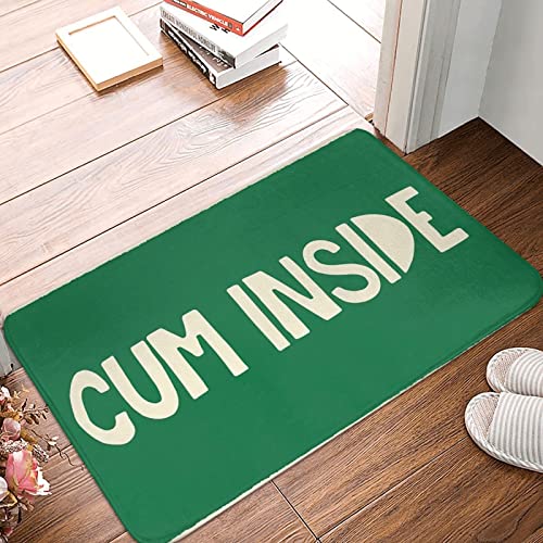 Bodenmatte und Cum Inside Green Inneneingangsdekoration 16"x24" von IAS Shop
