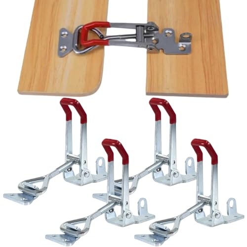 Loquets à Bascule Réglables, 4 Stück Metall Hebel Verschluss,Spannverschluss Edelstahl,Spannverschluss Kistenverschluss,Kniehebelspanner Schnellspanner,Waagrechtspanner,Klemme Handwerkszeug Loquets à Bascule Réglables, 4 Stück Metall Hebel Verschluss,Spannverschluss Edelstahl,Spannverschluss Kistenverschluss,Kniehebelspanner Schnellspanner,Waagrechtspanner,Klemme Handwerkszeug von IATAHI