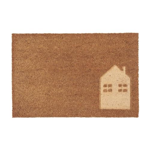 IB Laursen Fußmatte ET HUS Natur mit Hausmotiv Prägung Hygge Home von IB Laursen