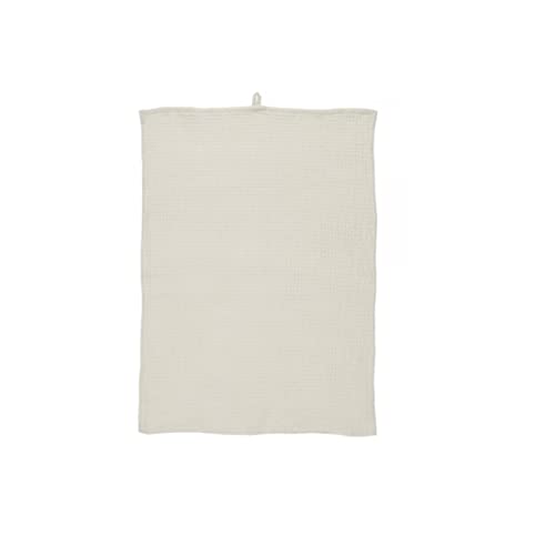 IB Laursen - Geschirrtuch, Küchentuch, Trockentuch - Waffelmuster - Baumwolle - Farbe: Weiß - 50 x 70 cm von IB Laursen