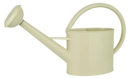 IB Laursen Gießkanne Kanne Giesskanne Creme 5 Liter Metall mit Ausguß Gartenkanne Zink L50xH29cm 4233-01 von IB Laursen