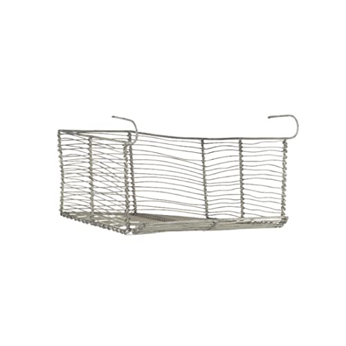 IB Laursen - Hängekorb für unter die Tischplatte - Metall - Farbe: Silber - 27 x 13,5 x 22 cm von IB Laursen