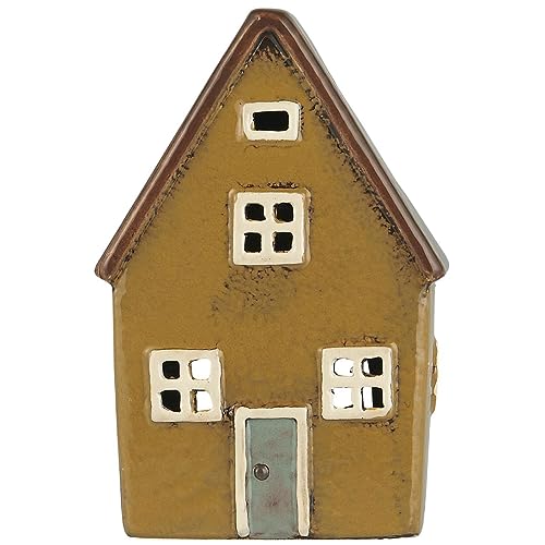 IB Laursen Haus f/Teelicht Nyhavn braunes Dach o/Schornstein - B: 7 H: 14,5 L: 9,5 von IB Laursen