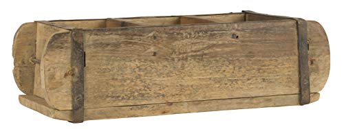 IB Laursen Drewniana skrzynka Unika w kształcie cegły, 3 przegródki w stylu vintage z ręcznie malowanych cegieł von IB Laursen