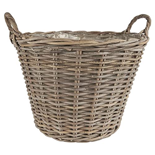 IB Laursen - Korb, Rattankorb - Rattan, Kunststoff - Farbe: Natur - 43 x 39 x 47 cm von IB Laursen